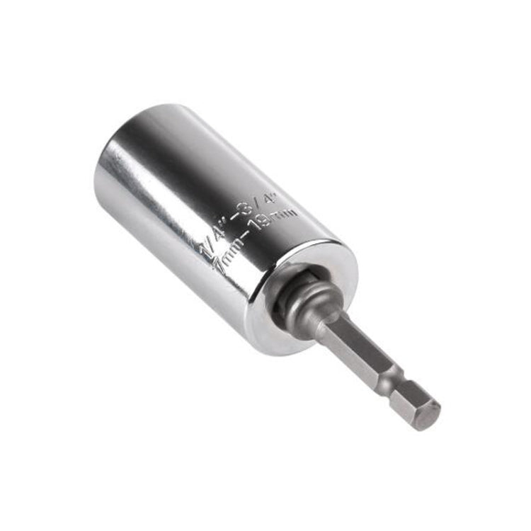 Universal ประแจแรงบิดหัวชุดซ็อกเก็ตปลั๊ก 7-19mm Power Drill Ratchet Bushing Spanner Key Magic Multi เครื่องมือ, 7-19mm Wrench