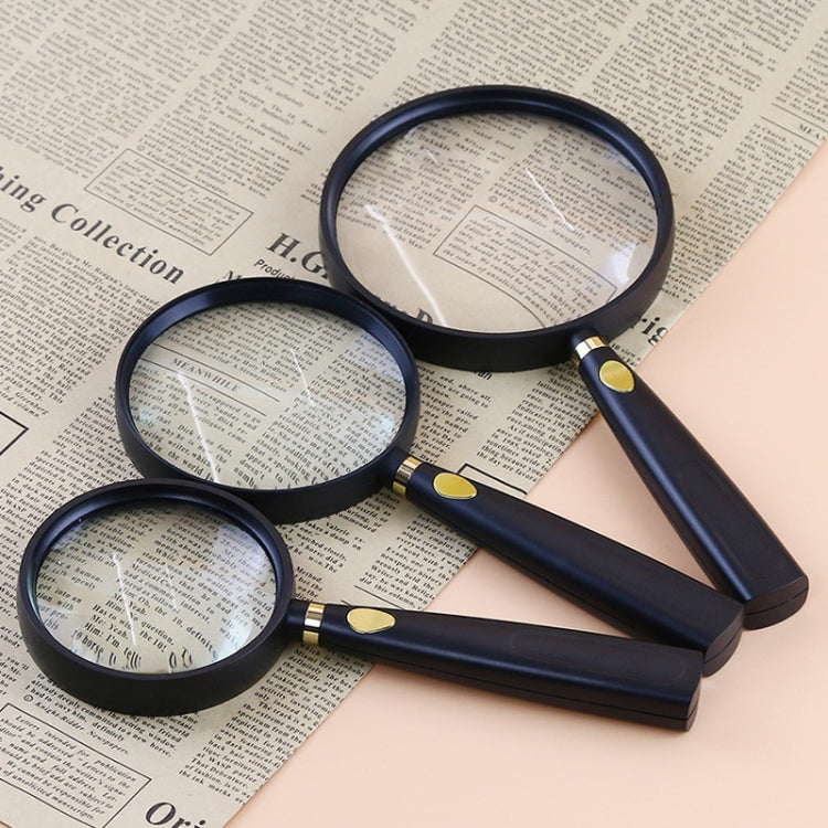 2 PCS Children Science Education ผู้สูงอายุอ่านหนังสือแว่นขยายมือถือ, 2pcs(75mm), 2pcs(110mm), 2pcs(90mm)