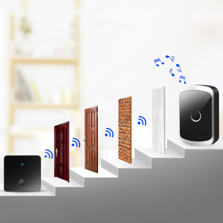 CACAZI FA50 1 สำหรับออดไร้สายแบบปุ่มกด 1 อัน, US Plug, EU Plug, UK Plug