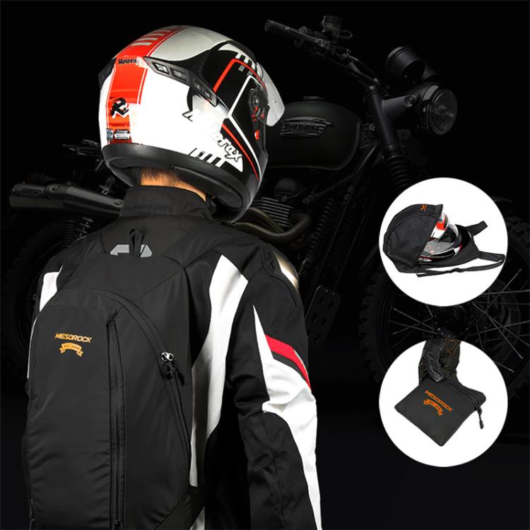 MESOROCK MTXB1015 กระเป๋าใส่หมวกกันน็อคสำหรับขี่มอเตอร์ไซค์ กระเป๋าเป้สะพายหลังไนลอนกันน้ำ, MESOROCK MTXB1015