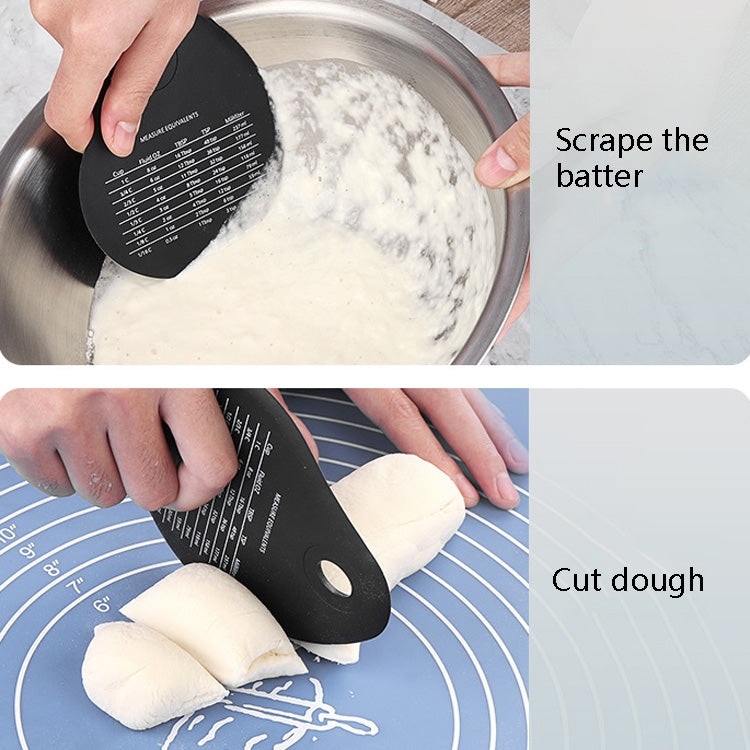3 PCS ซิลิโคนขูดครีม Steward Scraper Butter Cut มีด Wiper, Cut Knife Wiper(Black), Cut Knife Wiper(Red)