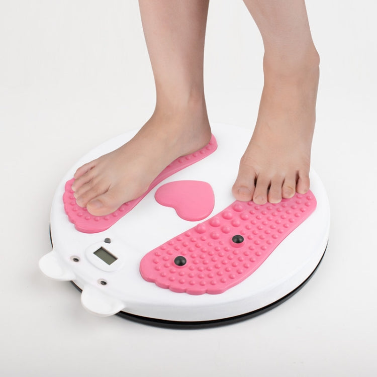 การออกกำลังกายที่บ้าน Bear Shape Twisting Machine เครื่องนวดหน้าท้องแผ่นเสียงแม่เหล็ก Sports Twisting Disk พร้อมจอแสดงผลการนับ, Fitness Bear Shape Twisting