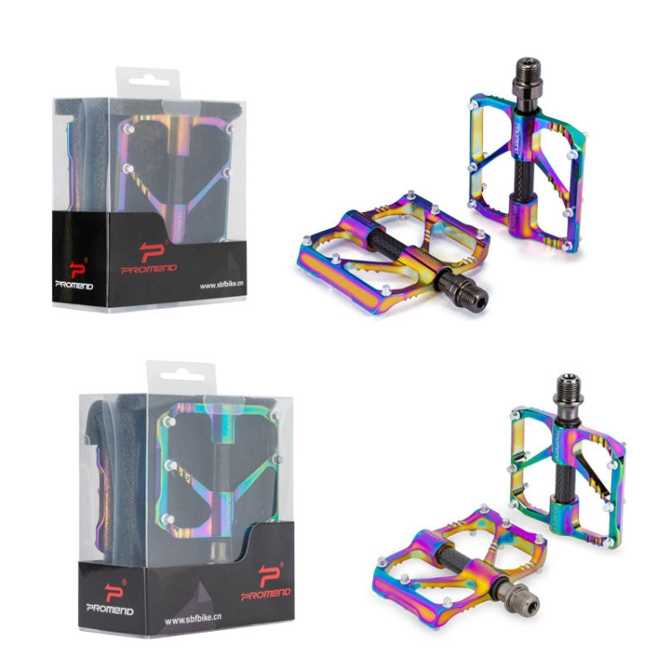 1 คู่ PROMEND สาม Peilin แบริ่งอลูมิเนียม CNC จักรยานที่มีสีสันเหยียบ, PD-M86CY, PD-R87CY