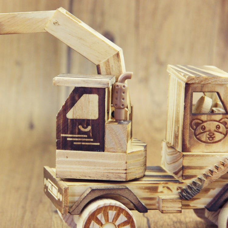 A1030 โมเดลไม้ Excavator Ornaments ของเล่นเด็ก, A1030