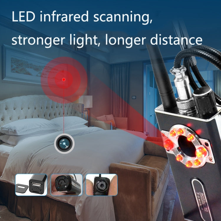 K88 เครื่องตรวจจับสัญญาณ Anti-Stealing Anti-Stealing GPS Scan Detector Defense Tracking Camera Detector, K88
