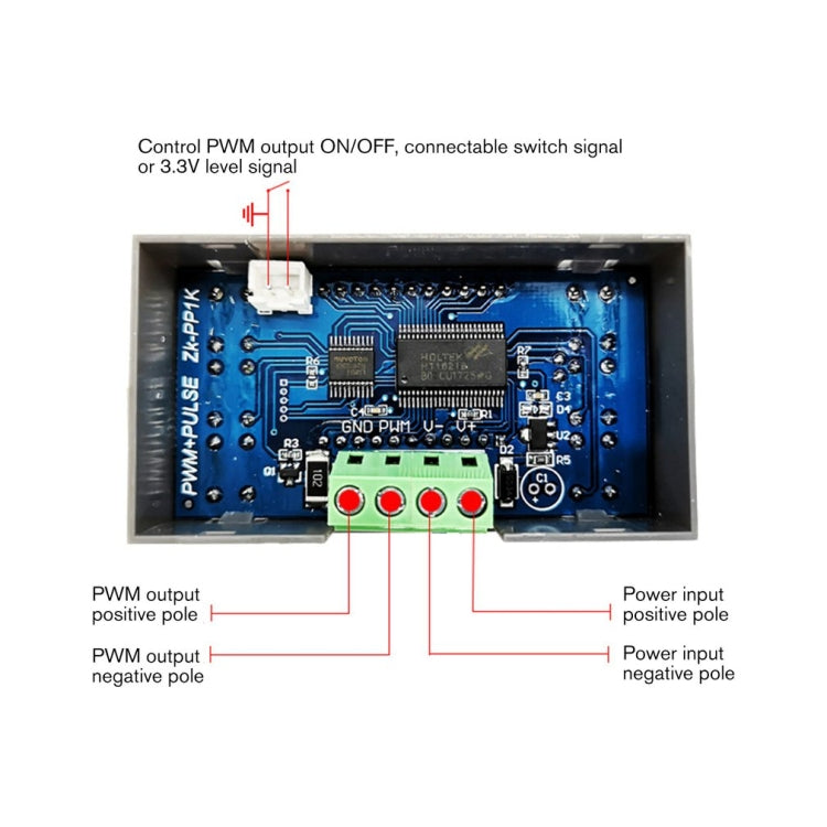 ZK-PP1K PWM Signal Generator 1Hz-150KHz PWM Pulse Frequency Duty Cycle เครื่องกำเนิดคลื่นสี่เหลี่ยมแบบปรับได้