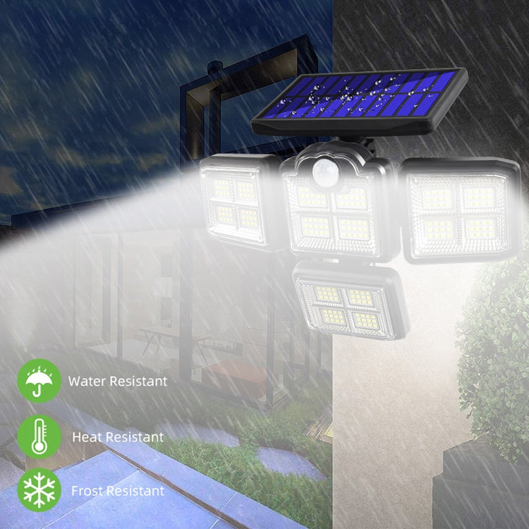 TG-TY085 โคมไฟติดผนังพลังงานแสงอาทิตย์แบบหมุนได้ 4 หัวพร้อมรีโมทคอนโทรล Body Sensing โคมไฟสวนกันน้ำกลางแจ้ง, สไตล์:, 192 LED Integrated, 198 LED Integrated, 192 COB Integrated, 198 COB Integrated, 192 LED Separated, 198 LED Separated, 192 COB Separated...