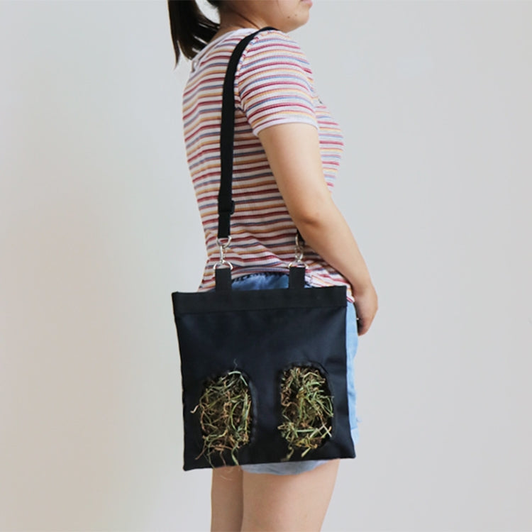 2 PCS หนูแฮมสเตอร์สัตว์เลี้ยงขนาดเล็กแขวนถุงเก็บหญ้าแห้ง, Small, Large