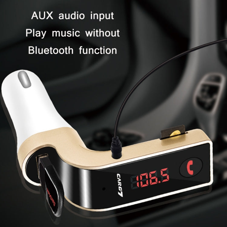 G7 เครื่องเล่น MP3 Bluetooth FM แบบแฮนด์ฟรีในรถยนต์, G7 Gold, G7 Silver, G7 Black, G7 Pink, G7 Rose Gold