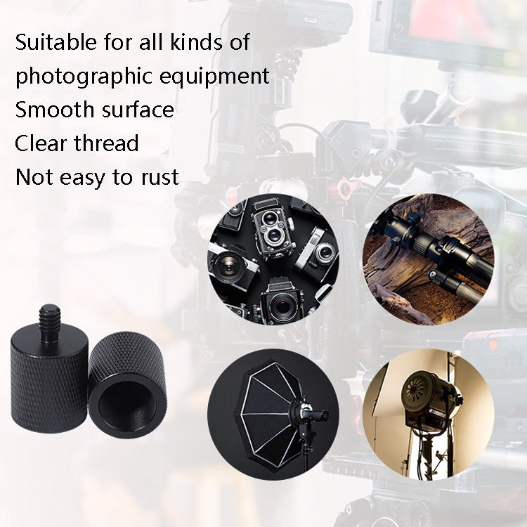 สกรูอะแดปเตอร์ไมโครโฟน 2 ชิ้น, F1 5/8-27 Female to 1/4 Male Screw, F10 5/8-27 Female to 3/8 Male Screw