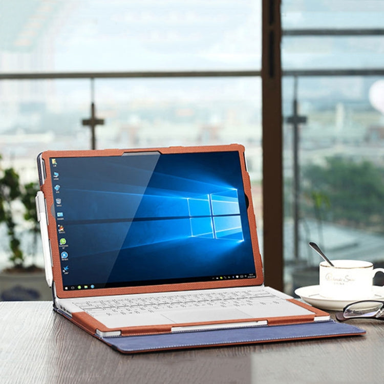 แขนป้องกันแล็ปท็อปหนัง PU, For Microsoft Surface Book 1 13.5 inches, For Microsoft Surface Book 2 13.5 inches, For Microsoft Surface Book 2 15 inches, For Microsoft Surface Book 3 13.5 inches, For Microsoft Surface Book 3 15 inches