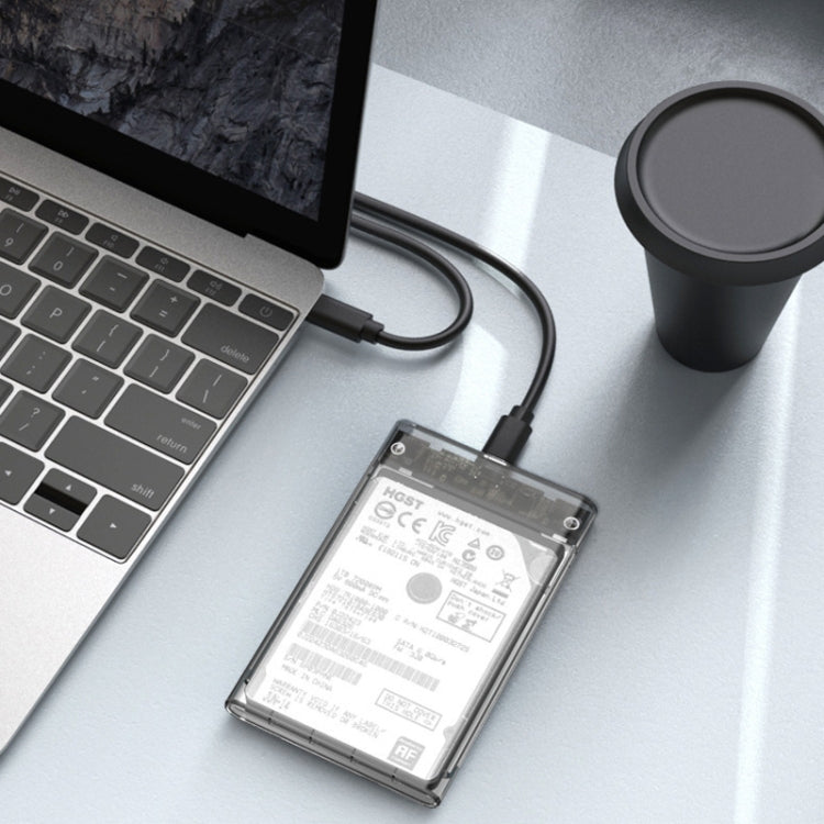TU31 2.5 นิ้ว USB3.1 อินเทอร์เฟซ TYPE-C ฮาร์ดดิสก์เปลือกป้องกันโปร่งใส
