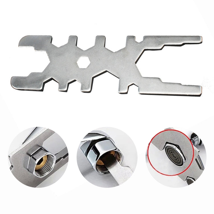H-Type ซ็อกเก็ตมัลติฟังก์ชั่นห้องน้ำติดตั้ง Faucet Wrench, H-Type Wrench