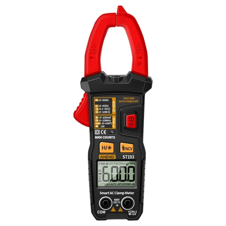 ANENG มัลติมิเตอร์ดิจิตอลแบบหนีบ AC และ DC, ST192 600A DC Current, ST193 Intelligent Automatic