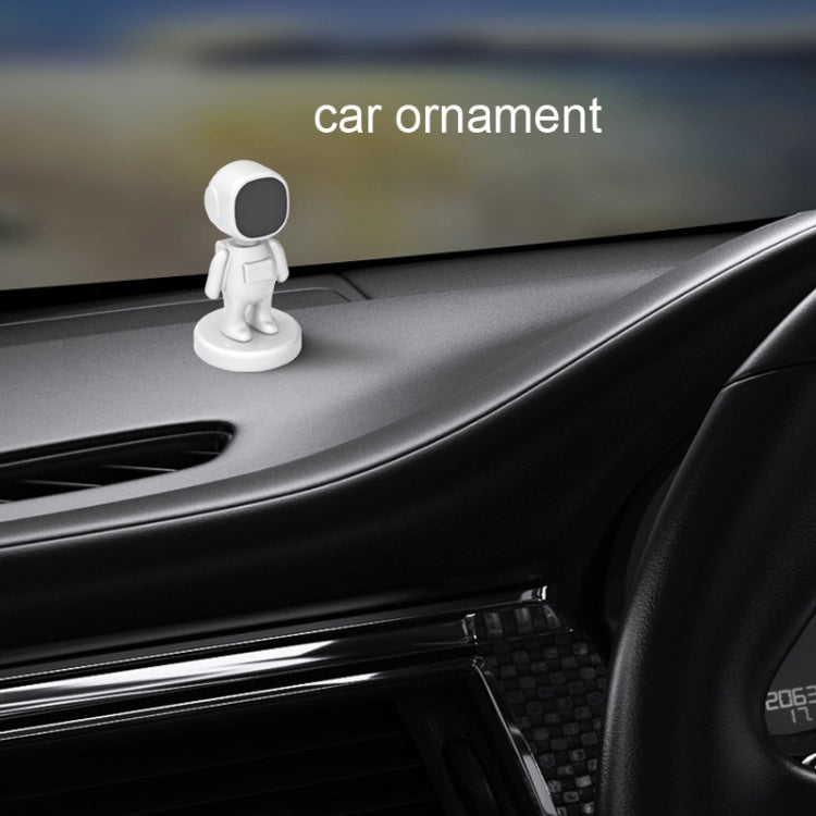 TOPFREE Astronaut Car Bracket Magnetic Adhesive Paste ตัวยึดโทรศัพท์ในรถยนต์, สีขาว, สีดำ