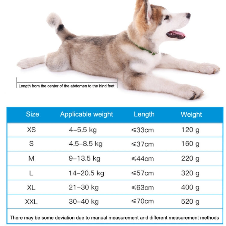 I-008 ถุงป้องกันการเป็นอัมพาตของสัตว์เลี้ยง Anti-chafing, XS, XL, XXL