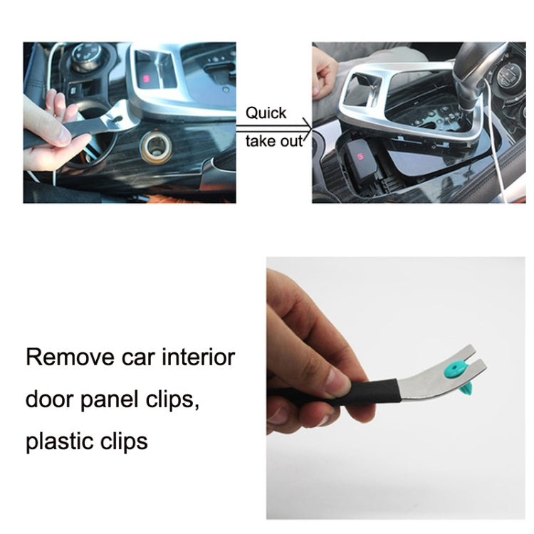 2 PCS Car Stainless Steel Audio Navigation แผงประตู Crowbar, 2 PCS Stainless Steel