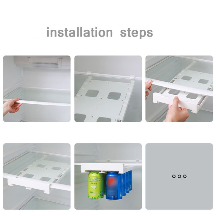 ตู้เย็นเครื่องดื่มเบียร์กระป๋องแขวนชั้นเก็บของ, Hanging Storage Rack