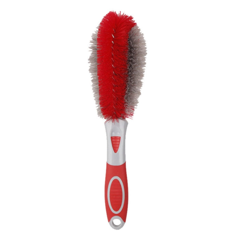 แปรงล้างรถ 5 ชิ้น Soft Hub เครื่องมือกำจัดฝุ่นอเนกประสงค์, Red White Air Outlet Brush, Red Gray Air Outlet Brush, Red Sponge Brush, Red Wheel Brush