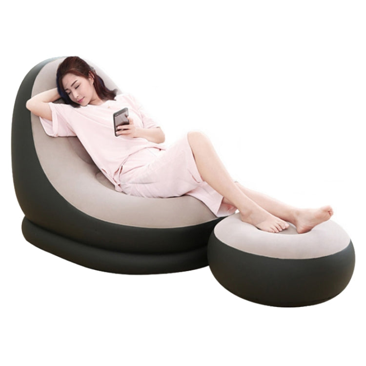 พักกลางวันโซฟาขี้เกียจเป่าลม, การจัดส่งแบบสุ่มสีด้านล่าง, สไตล์:, Sofa+Pedal, Single Sofa