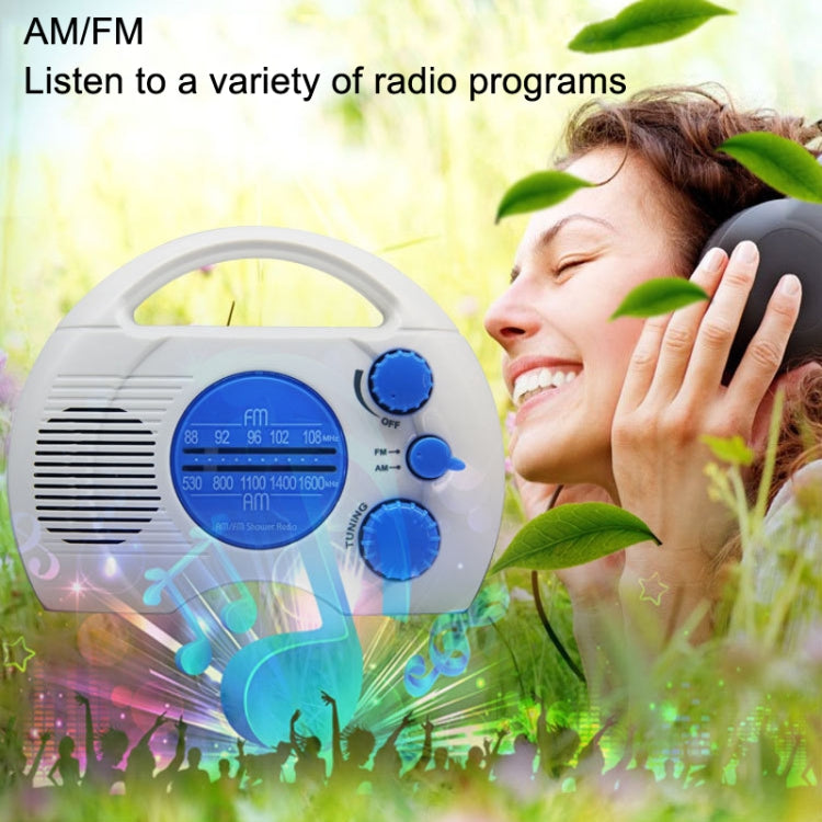 SY-910 วิทยุ AM/FM สองคลื่น IPX4 วิทยุพกพากันน้ำ, SY-910
