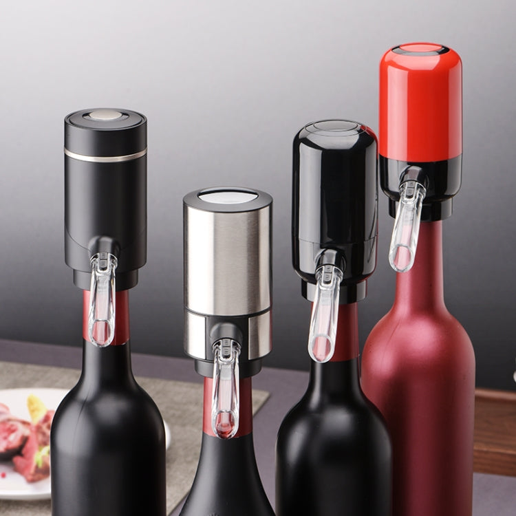 เครื่องจ่ายขวดเหล้าไวน์แดงไฟฟ้าสไตล์:, Red ABS, Stainless Steel, Stainless Steel With Base