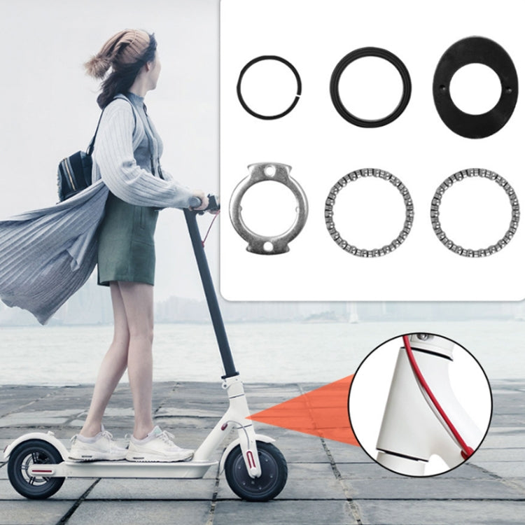 6 ชิ้น/เซ็ตชุดข้อมือสกูตเตอร์ไฟฟ้าสำหรับ Xiaomi Mijia M365/Pro, Scooter Wrist Set