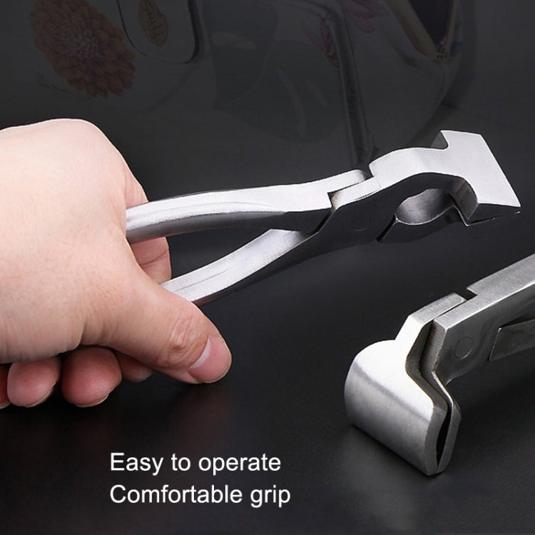 Leather Flat Pliers Hemming Pliers Handmade DIY Tools for Bags and Shoes, Elbow, Straight Head