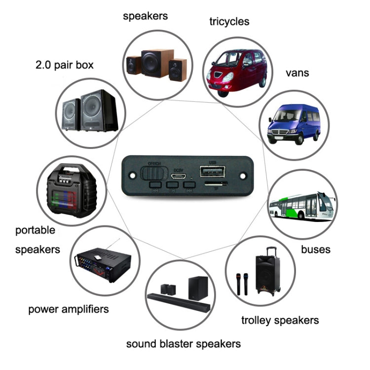 JQ-D102BT พร้อมเครื่องขยายเสียงบันทึกการโทร MP3 โมดูลบอร์ดถอดรหัสบลูทูธ, JQ-D102BT