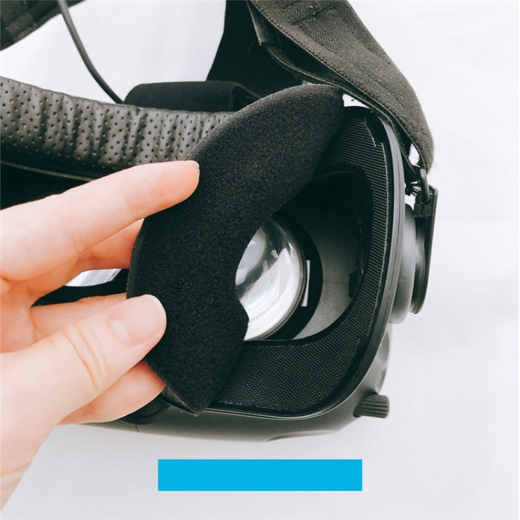 2 PCS PU Leather Face Foam Eye Mask Cover สำหรับ HTC VIVE ชุดหูฟัง VR, Thick 2cm, Thin 1.5cm