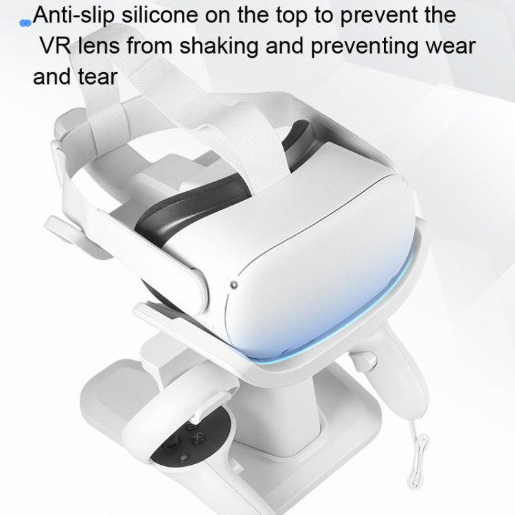 VR Stand Headset Display และ Controller Holder Mount สำหรับ Oculus Quest 2, For Oculus Quest 2 White