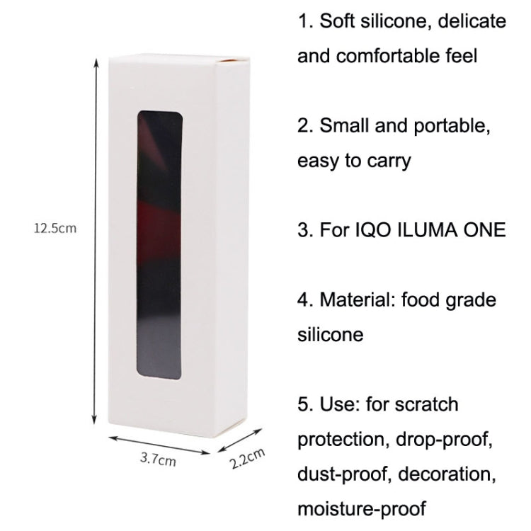 เคสซิลิโคนทแยงบุหรี่อิเล็กทรอนิกส์สำหรับ IQO ILUMA ONE, สีดำ, สีน้ำเงินเข้ม, สีเขียว, สีม่วงอ่อน, สีแดงกุหลาบ, สีเขียวมิ้นท์, สีชมพู, สีทอง, สีแดง