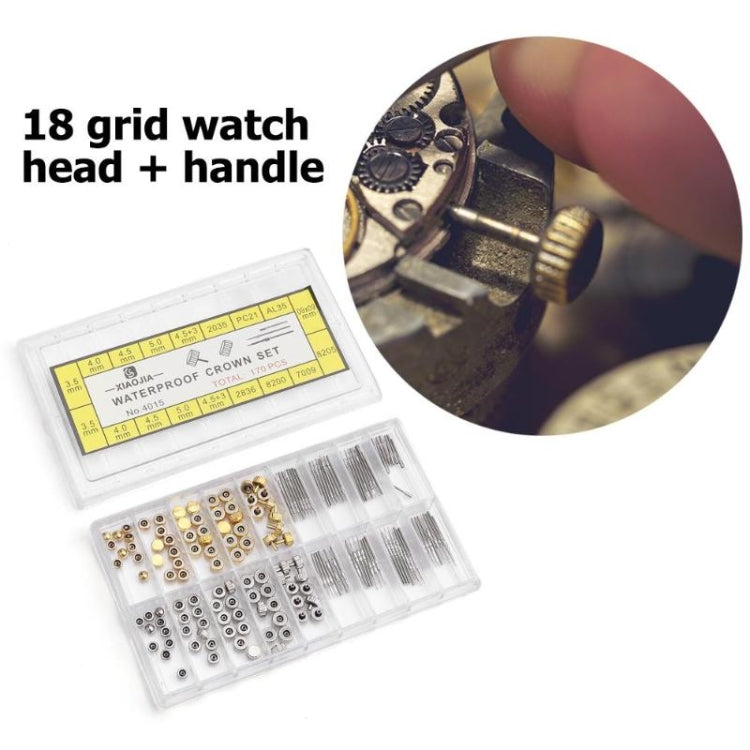 170 ชิ้น / กล่อง C012 Watch Accessories Epoxy Watch Crown and Stem Repair Parts, 170 PCS / Box C012