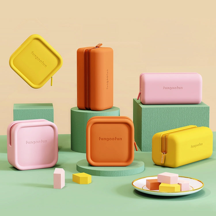 Fungoofun Candy Color EVA Travel Digital Storage Bag กระเป๋าเครื่องสำอาง, Square Pink, Square Orange, Square Yellow, Brick Pink, Brick Orange, Brick Yellow
