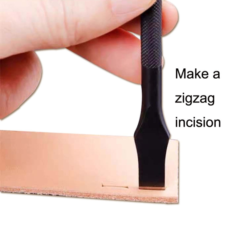 ER018 2pcs Card Position Cut Cowhide Leather Word Cut เครื่องมือ DIY, 3mm, 5mm, 6mm, 8mm, 10mm, 12mm
