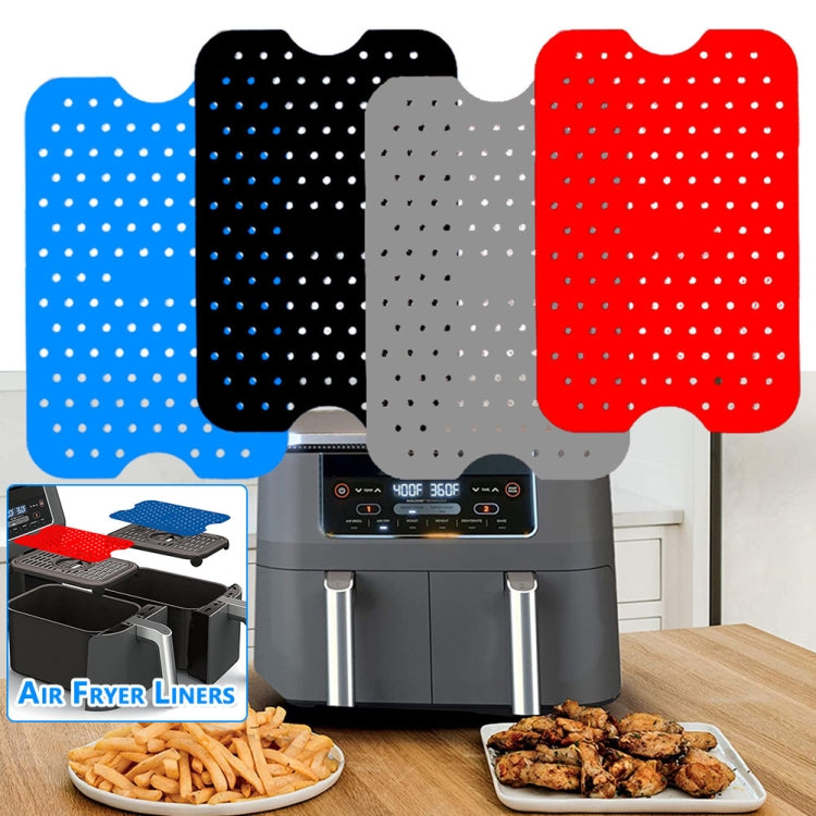 สำหรับ NINJA DZ201 DZ401 Air Fryers 2 ชิ้นแผ่นซิลิโคนสี่เหลี่ยมผืนผ้า Liner