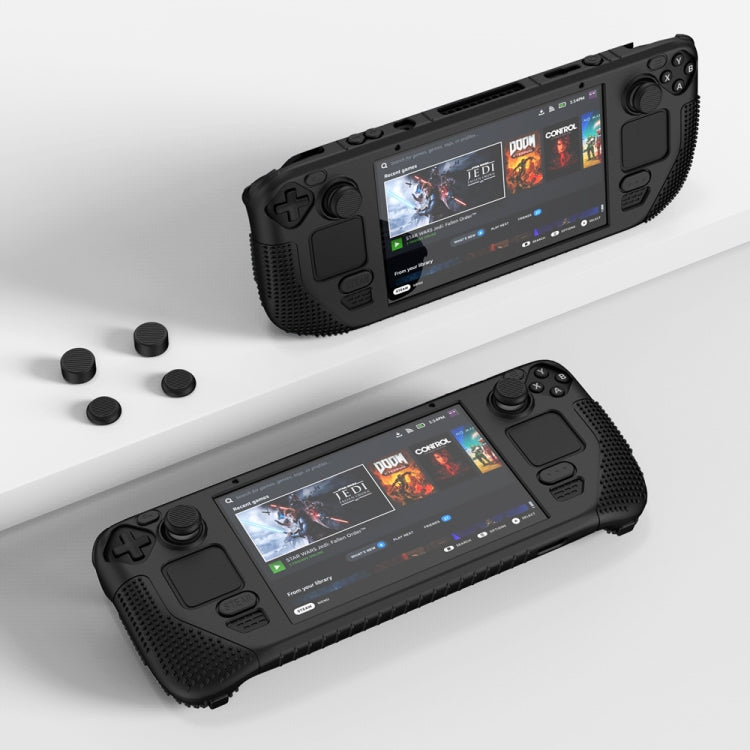 สำหรับ Steam Deck V V4-1 เคสซิลิโคนกันลื่นสำหรับคอนโซลพ็อกเก็ตพร้อมฟังก์ชั่นตัวยึด, V4-1Black), V4-1(Red), V4-1(Green), V4-1(Blue)