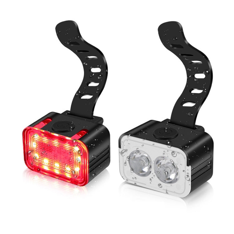ไฟจักรยาน USB ชาร์จชุดโคมไฟขี่ LED กลางแจ้ง สไตล์:, Front Light, Tail Light, Front Light+Tail Light