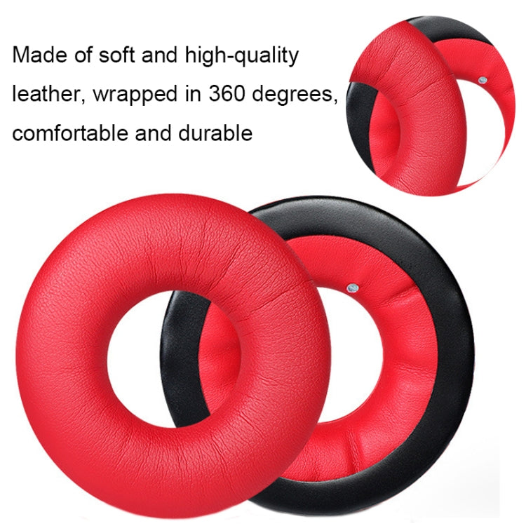 1 คู่ชุดหูฟังฟองน้ำหุ้มสำหรับ Sennheiser HD25-1II/25/25SP/25SP-II, Black, Red, Yellow, Blue, White, Black Wrinkled