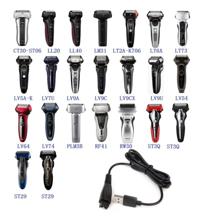 3 ชิ้น 4.8 โวลต์ 1.25A สายชาร์จ USB สำหรับเครื่องโกนหนวดไฟฟ้า Panasonic ES-LM31 ES-PLM3B, 4.8V 1.25A USB Plug