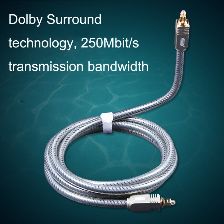EMK YL/B Audio Digital Optical Fiber Cable Square to Square Audio Connection Cable, ความยาว:, 1m, 1.5m, 1.8m, 2m, 3m, 5m, 8m, 10m, 15m, 20m, 30m