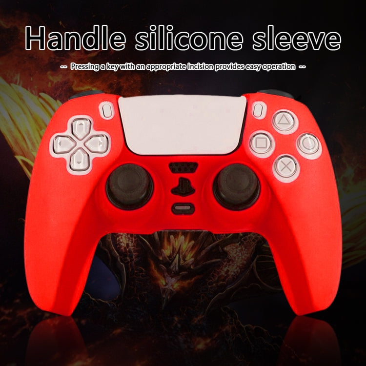 สำหรับ PS5 Controller เคสซิลิโคนฝาครอบป้องกัน, White, Black, Camouflage Blue, Camouflage Red, Camouflage Green