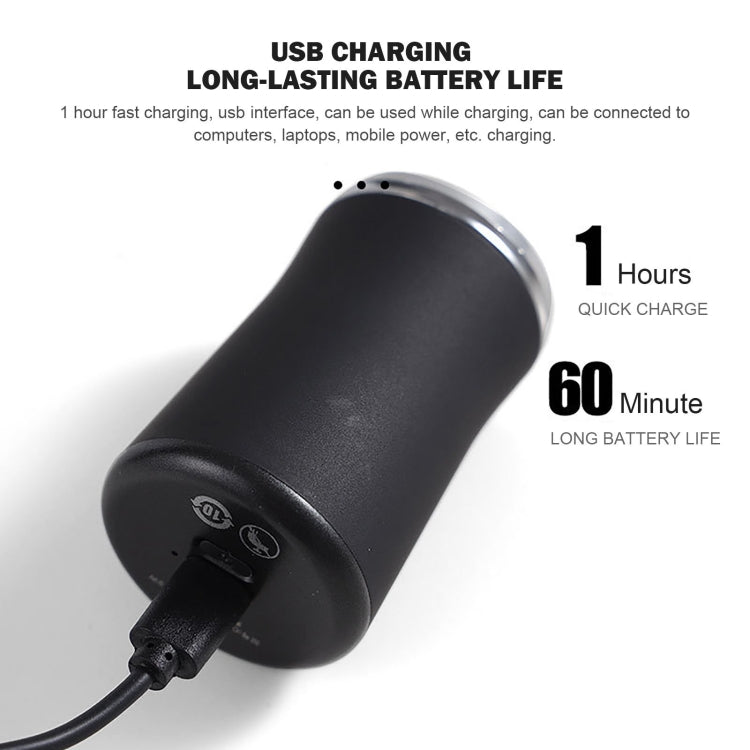 ขนาดพกพา มีดโกนหนวดไฟฟ้าแบบล้างทำความสะอาดได้ USB เครื่องโกนหนวดเดินทางแบบชาร์จไฟได้สำหรับผู้ชาย, Pocket Black, Pocket Green