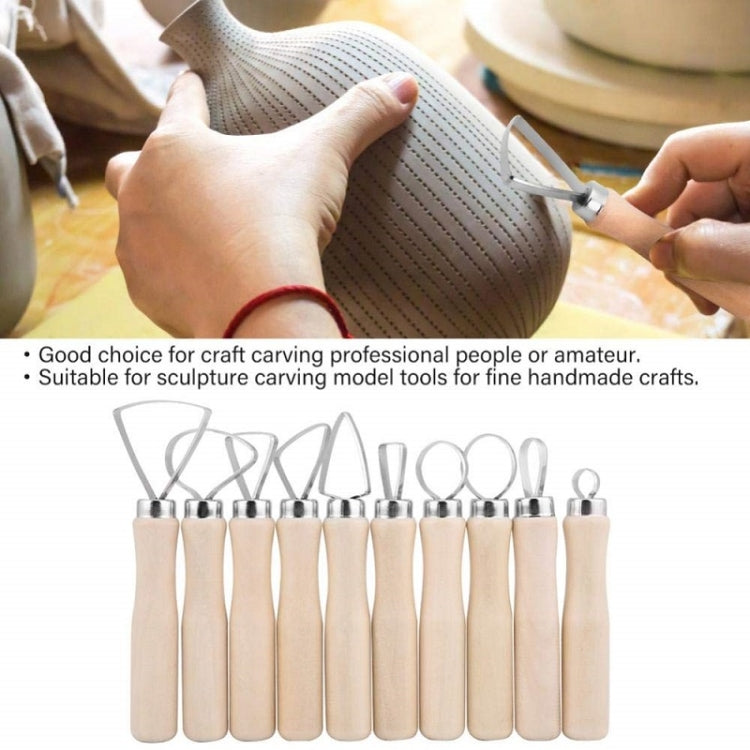10 ชิ้น/เซ็ต Art เครื่องปั้นดินเผา Clay Bulk Scraper เครื่องมือ, 10pcs/set