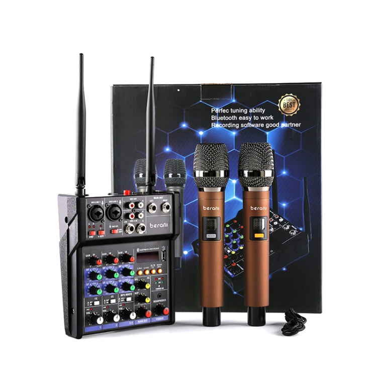 G4-M1 มิกเซอร์ 4 ทิศทางพร้อมอุปกรณ์เอฟเฟกต์ไมโครโฟนไร้สาย Small K Aong Recording Bluetooth Mixer, 4-way