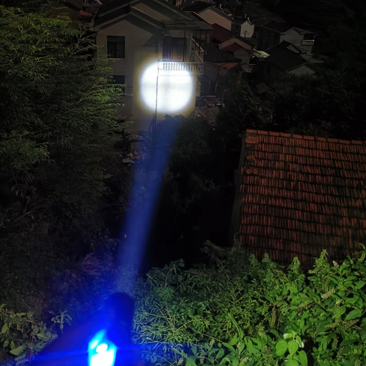 XHP50 โคมไฟลูกปัด Super Bright LED ไฟฉายซูมกล้องส่องทางไกลไฟฉายกันน้ำพร้อมโป๊ะโคม