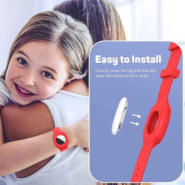 สำหรับ Airtag Silicone Children Watch Band เคสป้องกัน