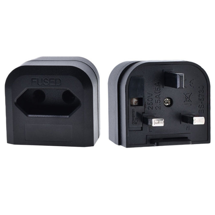 ปลั๊ก EU 250V เป็นปลั๊ก UK พร้อมปลั๊กแปลงฟิวส์, EU Plug To UK Plug