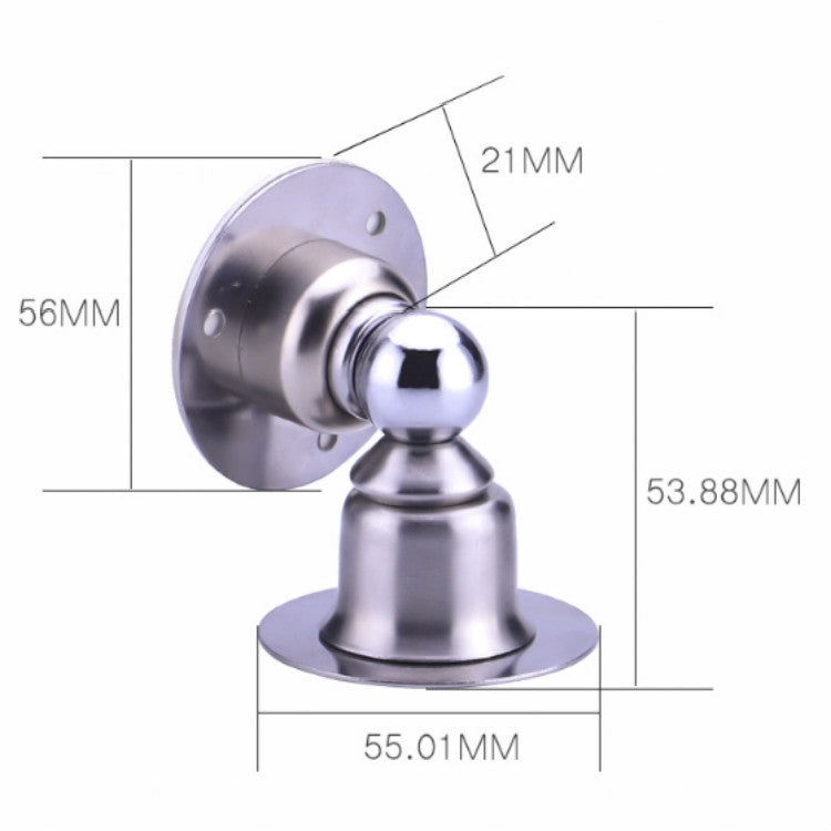 ประตูแม่เหล็กแข็งแรง Bump Free Punch Door Stainless Steel Door Stop