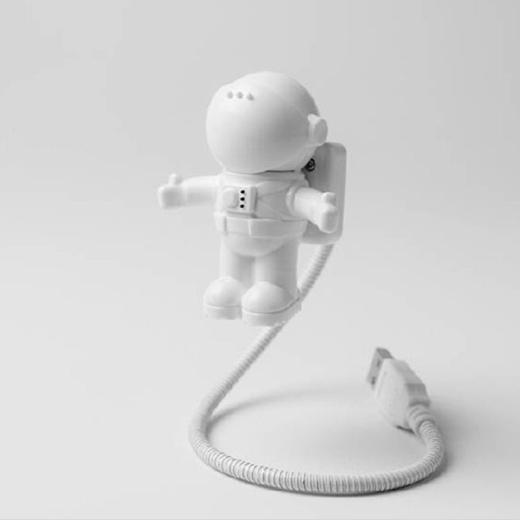 Cool New Astronaut Spaceman USB LED โคมไฟตั้งโต๊ะแบบปรับได้ไฟกลางคืนสำหรับคอมพิวเตอร์พีซี